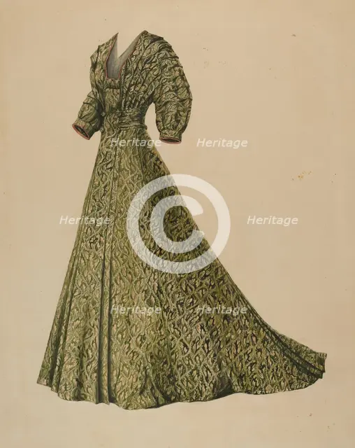 Brocade Costume, c. 1938. Creator: Isabelle De Strange.
