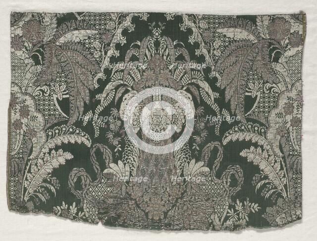Brocade Fragment, early 1700s. Creator: Unknown.