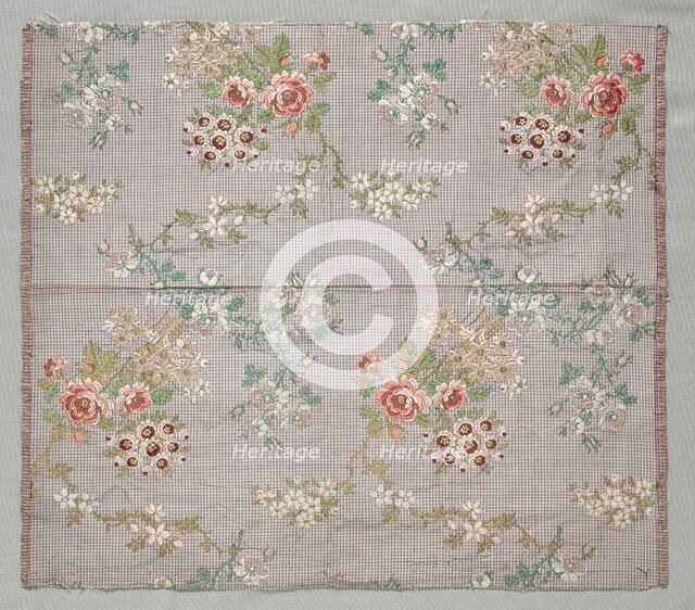 Brocade on Tabby, mid 1700s. Creator: Unknown.