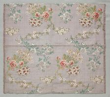 Brocade on Tabby, mid 1700s. Creator: Unknown