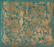 Brocade paper with bird depictions, c. 1790. Creator: Munck, Johann Carl (1750-1794)