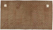 Brocade, silk. A Buddhist monk's robe, patched; kesa. All patches missing, Edo period, 1615-1868. Creator: Unknown