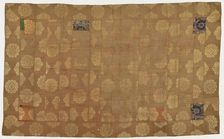 Brocade, silk. A Buddhist monk's robe, patched: Kesa, Edo period, 1615-1868. Creator: Unknown