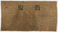 Brocade, silk. A Buddhist monk's robe, patched: Kesa, Edo period, 1615-1868. Creator: Unknown