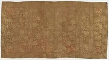 Brocade, silk. A Buddhist monk's robe, patched: Kesa, Edo period, 1615-1868. Creator: Unknown