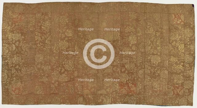 Brocade, silk. A Buddhist monk's robe, patched: Kesa, Edo period, 1615-1868. Creator: Unknown.