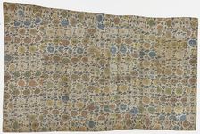 Brocade, silk. A Buddhist monk's robe, patched; kesa, Edo period, 1615-1868. Creator: Unknown