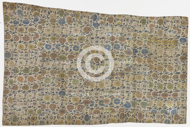 Brocade, silk. A Buddhist monk's robe, patched; kesa, Edo period, 1615-1868. Creator: Unknown.