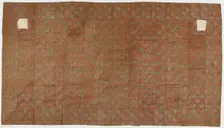 Brocade, silk. A Buddhist monk's robe, patched; kesa. All patches missing, Edo period, 1615-1868. Creator: Unknown