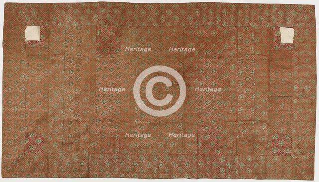 Brocade, silk. A Buddhist monk's robe, patched; kesa. All patches missing, Edo period, 1615-1868. Creator: Unknown.