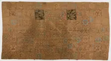 Brocade, silk. A Buddhist monk's robe, patched: Kesa, Edo period, 1615-1868. Creator: Unknown