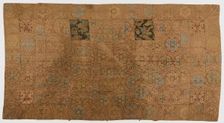 Brocade, silk. A Buddhist monk's robe, patched: Kesa, Edo period, 1615-1868. Creator: Unknown