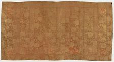 Brocade, silk. A Buddhist monk's robe, patched: Kesa, Edo period, 1615-1868. Creator: Unknown