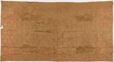Brocade, silk. A Buddhist monk's robe, patched: Kesa, Edo period, 1615-1868. Creator: Unknown