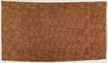 Brocade, silk. A Buddhist monk's robe, patched; kesa ??, Edo period, 1615-1868. Creator: Unknown