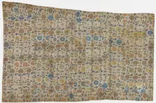 Brocade, silk. A Buddhist monk's robe, patched; kesa, Edo period, 1615-1868. Creator: Unknown