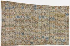 Brocade, silk. A Buddhist monk's robe, patched; kesa, Edo period, 1615-1868. Creator: Unknown