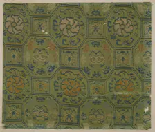 Brocade, silk. A sample, Edo period, 1615-1868. Creator: Unknown