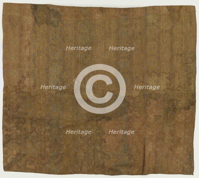 Brocade, silk. A temple cover, Edo period, 1615-1868. Creator: Unknown.