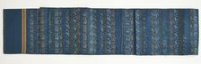 Brocade, silk. An obi, unsewn, Edo period, 1615-1868. Creator: Unknown