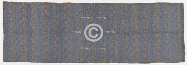 Brocade, silk. An obi, unsewn, Edo period, 1615-1868. Creator: Unknown.