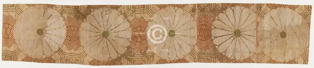 Brocade, silk, Edo period, 1615-1868. Creator: Unknown.