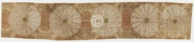 Brocade, silk, Edo period, 1615-1868. Creator: Unknown.