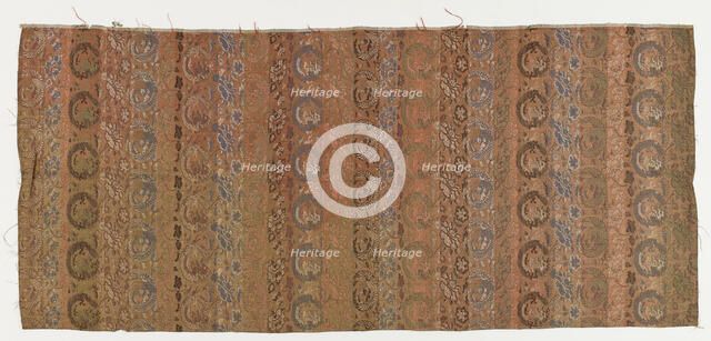 Brocade, silk, Edo period, 1615-1868. Creator: Unknown.