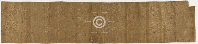 Brocade, silk, Edo period, 1615-1868. Creator: Unknown.