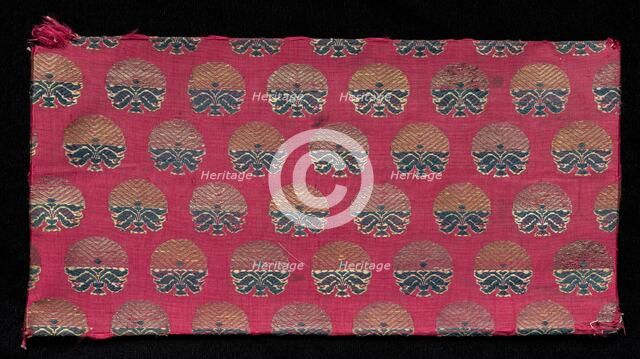 Brocaded Book Cover, 1800s. Creator: Unknown.