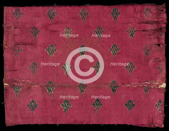 Brocaded Book Cover, 1800s. Creator: Unknown.