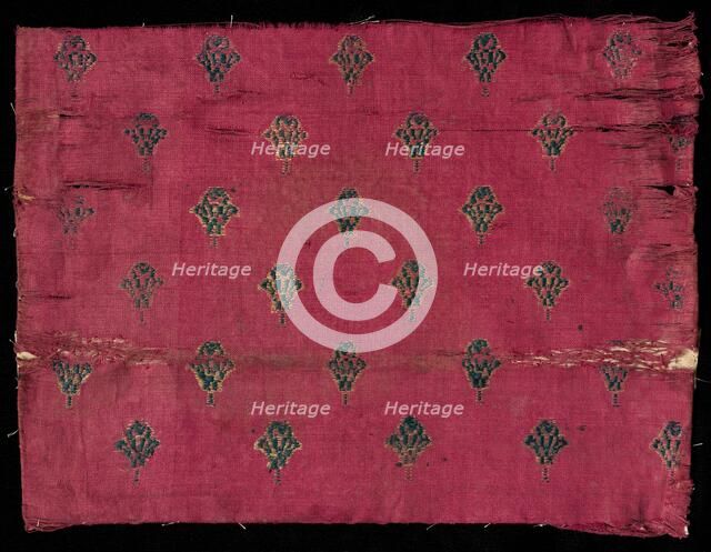 Brocaded Book Cover, 1800s. Creator: Unknown.