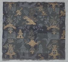 Brocaded Damask, 18th century (?). Creator: Unknown