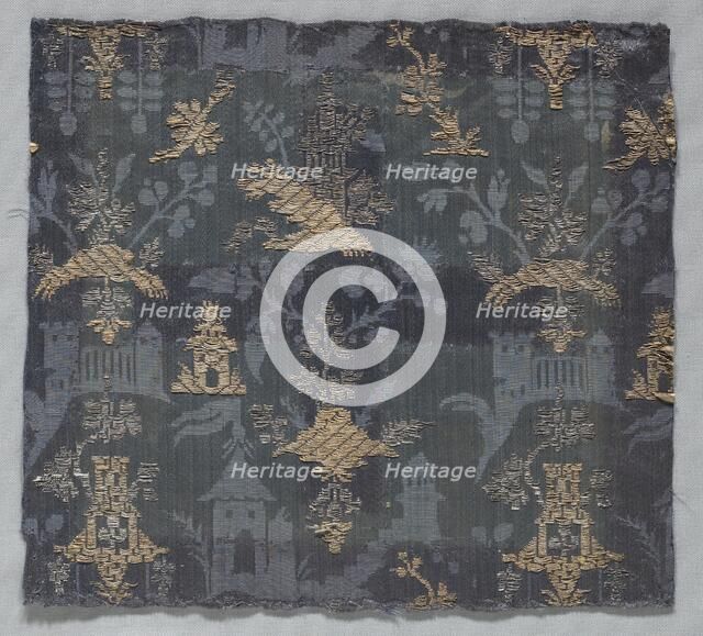 Brocaded Damask, 18th century (?). Creator: Unknown.