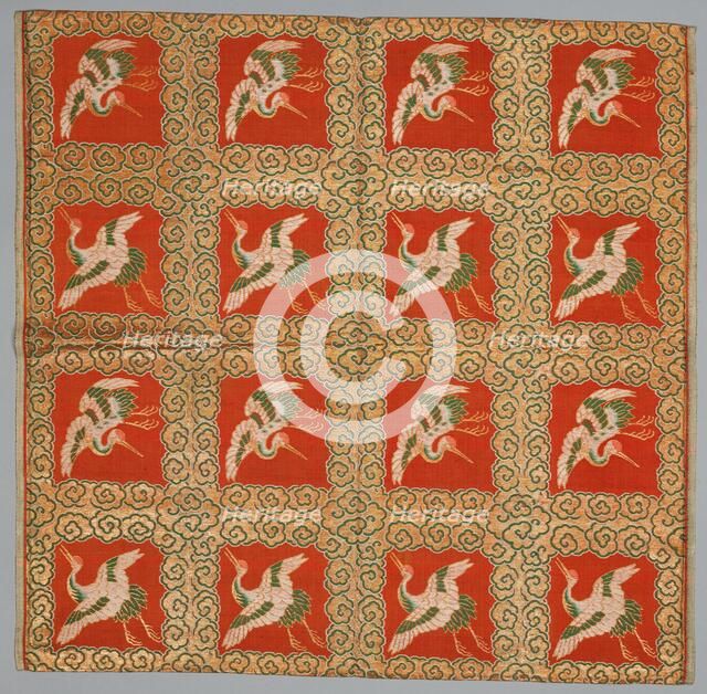 Brocaded Fukusa, late 1800s-early 1900s. Creator: Unknown.