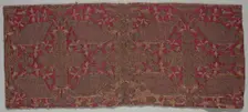 Brocaded Satin Textile, 16th century. Creator: Unknown