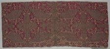Brocaded Satin Textile, 16th century. Creator: Unknown