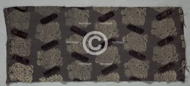 Brocaded Silk, 1600s. Creator: Unknown.