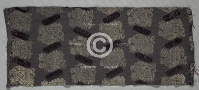 Brocaded Silk, 1600s. Creator: Unknown.