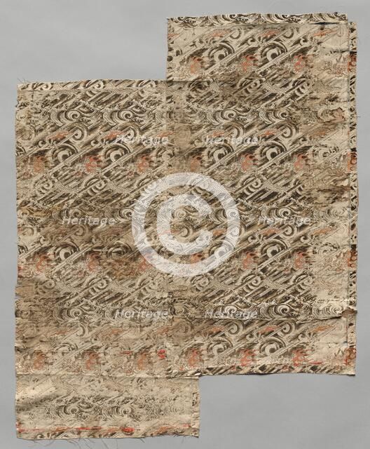 Brocaded Silk, 1700s. Creator: Unknown.