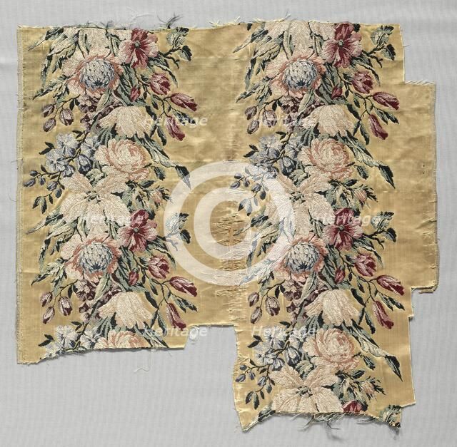 Brocaded Silk, 1774-1793. Creator: Philippe de Lasalle (French, 1723-1805), style of.