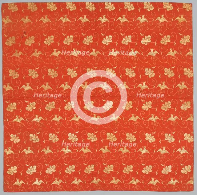 Brocaded Silk, 1800s. Creator: Unknown.