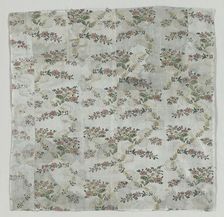 Brocaded Silk Cover, 1700s. Creator: Unknown