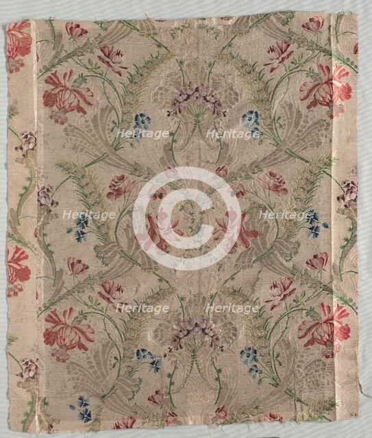 Brocaded Silk, early 1700s. Creator: Unknown.