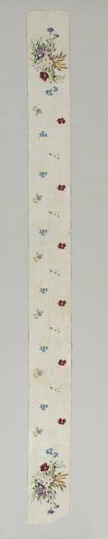 Brocaded Silk Ribbon, 1800s. Creator: Unknown