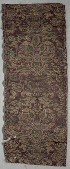 Brocaded Textile, late 1600s. Creator: Unknown