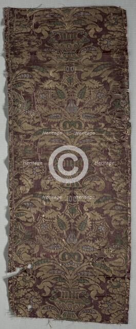 Brocaded Textile, late 1600s. Creator: Unknown.