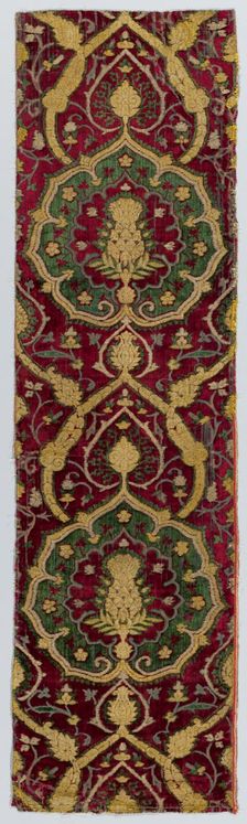 Brocaded Velvet, c. 1500. Creator: Unknown
