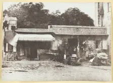 Brocanteurs rue de Rocher, 1842/50, printed 1965. Creator: Hippolyte Bayard