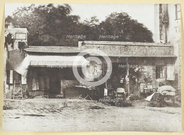 Brocanteurs rue de Rocher, 1842/50, printed 1965. Creator: Hippolyte Bayard.